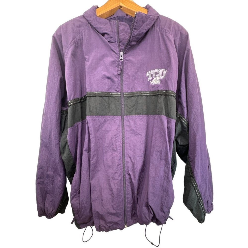 Vtg TCU Mens Jacket Sz XXL Infinity Classic TX Christian University Horned Frogs